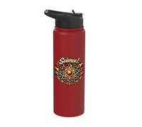 Science Atom Rocket Physics Chemistry Space Retro Vintage A Stainless Steel Insulated Water Bottle