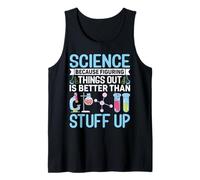 Science Because Figuring Things Out for Biologist Scientist Tank Top