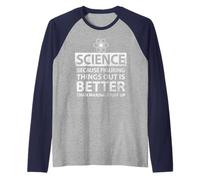 Science Because Figuring Things Out Is Better Funny Students Raglan Baseball Tee
