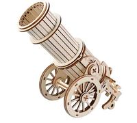 Science Build Model in Wood with Wheeled Carriage Design for Classroom Learning Tables, Parent Guided Projects, and Home Display Use Wooden Wheeled Science Model Wood Panel Assembly Classroom