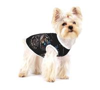 Science Butterfly Full Print Cotton Pet Vest S Dog Cat Clothes Soft Elastic Breathable Pullover Pet