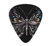 Science Butterfly Multi-Thickness Guitar Pick Set 12 Pieces Clear Tone Comfortable Feel Strong Wear Resistance And Toughness Comes With Transparent Box