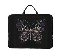 Science Butterfly Print Laptop Case Sleeve Bag 14in,with Handle Portable Case Cover, Compatible 14in Computer/Tablet