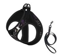Science Butterfly Print Soft Pet Harness and Leash Set, Adjustable Mesh Puppy Vest Harness for Small Large Large Dogs and Cats