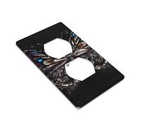 Science Butterfly Printed Wall Plate PC Material Impact Resistant UK Standard Heat Resistant Residential Commercial