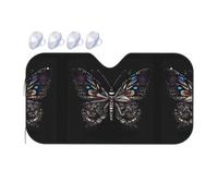 Science Butterfly Small Car Windshield Sunshade - Quick Cooling in The car in Summer, Portable Storage Sunshade