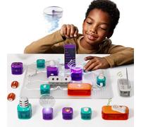 Science Can Electronics Circuits Kit for Kids with Building Blocks, Electronics Exploration Kit with 80 Experiments, Educational STEM Toys Science Kits for 8 9 10 Year Old Girls Boys Gift