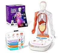 Science Can Human Body Model Age 3+ for Kids - Interactive Anatomy Model with 17 Pcs Removable Human Torso, STEM Educational Science Kit for Kids Aged 6+ Boys and Girls Gifts