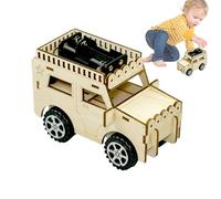Science Car Building Kit, Wooden Learning Toy Set, Fun STEM Activity Kit with Educational Craft Tools for Teaching Physics and Engineering Concepts for 12+ in Classrooms, Camps or