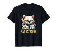 Science Cat Funny CAT-ASTROPHE Chemistry Lab Explosion Kitty T-Shirt