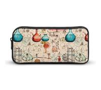 Science Chemical Knowledge Pencil Case Durable Pen Pouch Organizer Portable Stationery Pen Bag Makeup Bag