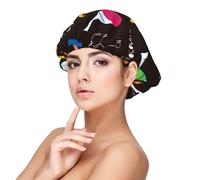 Science Chemicals Flasks,Adult's Satin Sleeping Cap - Women's Elastic Sleep Bonnet, Adjustable Overnight Hair Cover