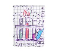 Science Chemistry Lab, PU Leather Laptop Sleeve, Notebook Bag Laptop Case Sleeve Tablet Briefcase