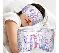Science Chemistry Lab, Sleep Mask for Home Travel, Full Eye Covers Light Blocking Eye Mask Sleep Eye and Ear Muffs