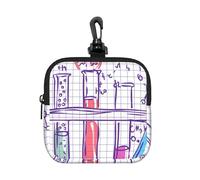 Science Chemistry Lab, Square Zipper Storage Bag, Neoprene Coin Purse, Small Wallets, Change Pouch, Change Purse