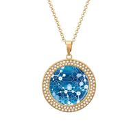 Science Chemistry Molecular Structure Diamond Necklace for Women Cute Alloy Pendants Necklace Jewelry Gift