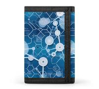 Science Chemistry Molecular Structure Trifold Wallet Cute Card Slots Holder Clutch Purse Wallets for Men Women