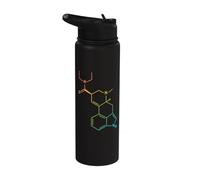 Science Chemistry Molecule Graphic Physics STEM Scientist Stainless Steel Insulated Water Bottle