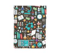 Science Chemistry Pattern, PU Leather Laptop Sleeve, Notebook Bag Laptop Case Sleeve Tablet Briefcase