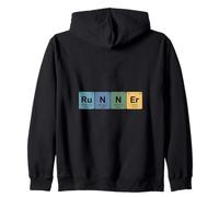Science Chemistry Periodic Table Runner Joke Zip Hoodie