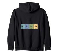 Science Chemistry Periodic Table Runner Joke Zip Hoodie