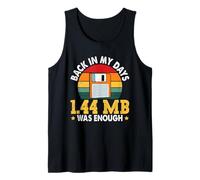 Science Coder Back in My Days 1.44 MB was Enough Nerd Tank Top