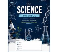 Science Composition Notebook - 7.5" × 9.25" Composition Book for Students: Perfect for High School & College | 172 Ruled Pages for Biology, Chemistry, Physics."