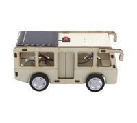 Science Craft Bus Model with Solar Powered Motion Theme, Wooden Assembly Project for Learners, Family Worktables, and Classroom Display Use Wooden Solar Bus Model Hand Assembly Science Craft Set Home