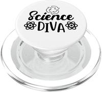 Science Diva Teacher Nerd Geek Scientist Biology PopSockets PopGrip for MagSafe