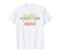 Science Doesn't Care What You Believe Value Graphic T-Shirt, Men, White, S