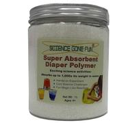 Science Educational Products - Superabsorbent Diaper Polymer 1 Lb Sodium Polyacrylate - One Pound of the Superabsorbent Polymer