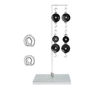 Science Experiment Apparatus with Pulley Systems and Metal Weights for Physics Education Laboratory Pulley Systems