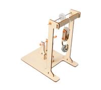 Science Experiment Kit DIY Building Toys Hand Crank Crane Model 3D Puzzles Educational Wood Crafts for Teens Kids Ages 6-12