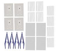 Science Experiment Kit DIY Papermaking Educational Toys for Kids Creative Learning Tool Intellectual Development Plywood 10x7cm 4 Sets