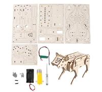 Science Experiment Kit Wooden Voice-Controlled Mechanical Dog Toy