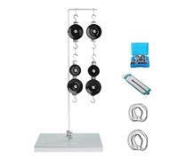 Science Experiment Pulley Systems Set with Metal Stand and Weights for Student Mechanics Learning in Physics Classes Laboratory Pulley Systems