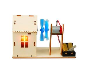 Science Experiment Wind Energy Model Assembly Set Childrens Safe Plastic Build with Simple Handmade Assembly Process Educational Generator Set