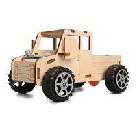 Science Experiments for Kids - DIY Voice Controlled Car Kit, STEM Science Kits for Boys & Girls Ages 8 9 10 11 12+ | Wooden Sound Activated Vehicle Building Educational Engineering Project Toy