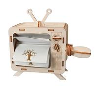 Science Experiments for Kids, DIY Wooden Hand-Crank Animation Machine STEM Science Kits Build Your Own Moving Picture Toy Educational Project for Boys & Girls Ages 8-14 Classroom Activities