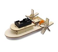 Science Experiments for Kids - DIY Wooden Paddle Steamer STEM Kit | Build Your Own Engineering Science Kits for Boys & Girls Ages 8 9 10 11 12 13 14 | Educational Physics Learning Boat Model