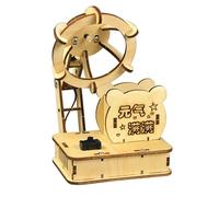 Science Experiments Wooden Desk Lamp Kit for Kids, DIY Bear-Themed Table Light Model with Switch & LED Bulb | STEM Science Kits Educational Engineering Project for Classroom Physics and Creative Learn