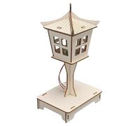 Science Experiments Wooden Voice Control Lamp Kit for Kids, DIY Pagoda-Style Smart Light Model with Sound Sensor | STEM Science Kits Educational Engineering Project for Classroom Physics and Home Lear