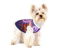 Science fiction art cactus Small Cotton Dog Vest for Small Dogs - Breathable Pet T Shirt with Unique Print - Summer Puppy Clothes for Cats