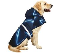 Science Fiction Butterfly Waterproof Dog Raincoat And Rain Jacket For Small Medium Large Dogs With Reflective Stripes And Adjustable Belly Strap