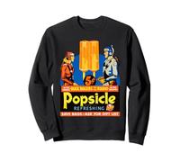 Science Fiction Comic Hero | Retro Popsicle Advertising Art Sweatshirt