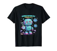 Science Fiction Day - AI Meets The Universe | Retro Futurist T-Shirt