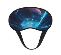 Science Fiction Future Blackout Sleep Mask,Soft Polyester, Anti-Light, Stylish,Suitable for Men and Women,for Daily Work and Outdoor Travel.