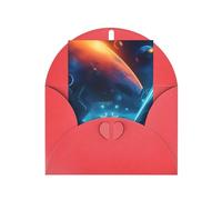 Science Fiction Future Greeting Card, 4x6 Inch With Envelope, &Suitable For Birthdays, Weddings, And Business Events.