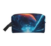 Science Fiction Future Large Capacity Travel Toiletry Bag for Organizing Toiletries and Small Items Suitable for Travel Daily and Gym