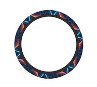 Science Fiction Future Printed Steering Wheel Cover 15 inches Elastic Stretch Steering Wheel Cover Surround Comfortable Grip